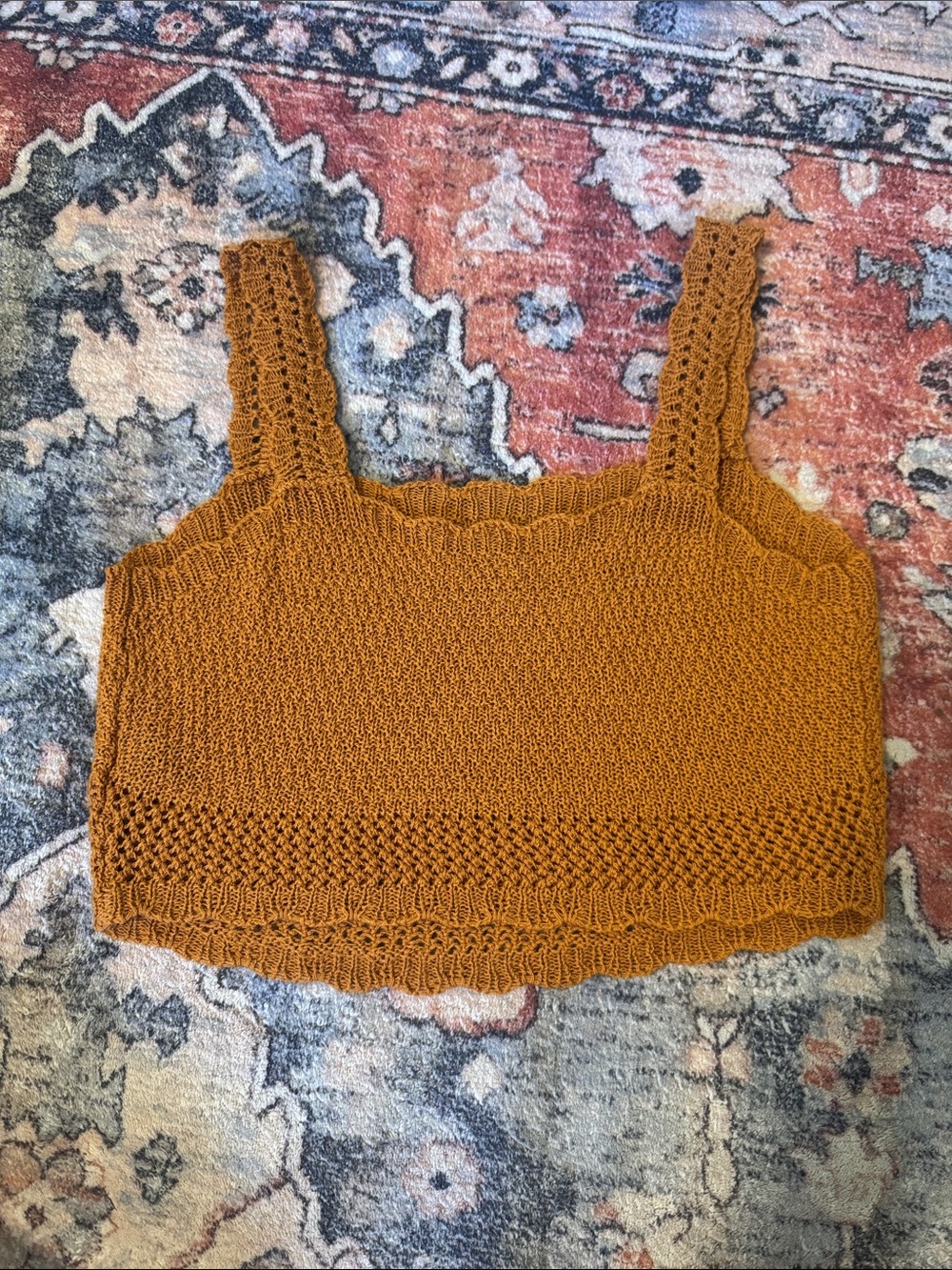 Crocheted tank top